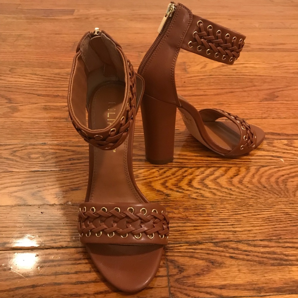 Liliana Cognac Chunky heel